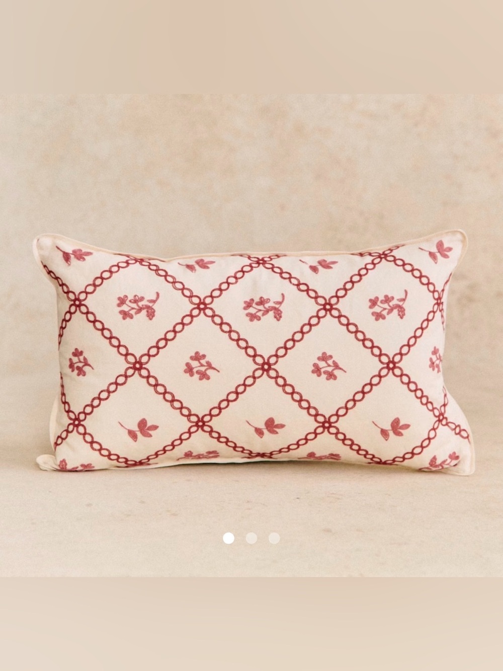 Sezane Embroidery Cushion - Small Model - Sézane X Lucia Vergara - Size TU